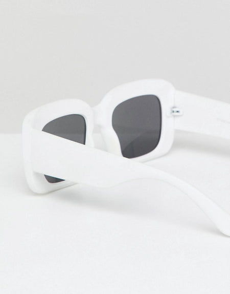 In Matte White With Smoke Lens