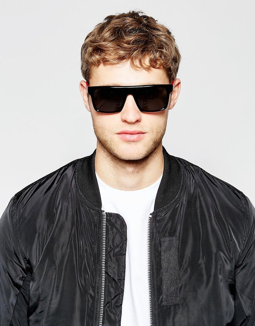 Black With Burgundy Arms