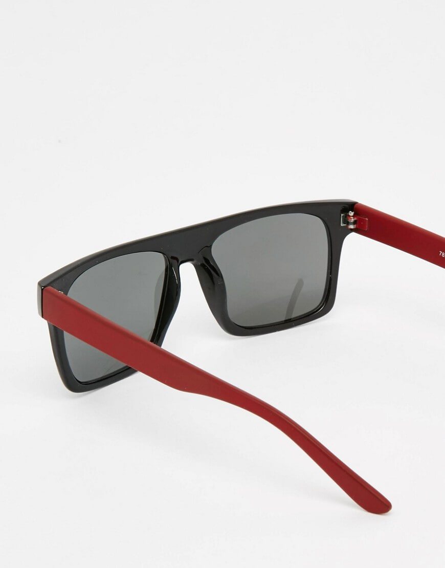 Black With Burgundy Arms