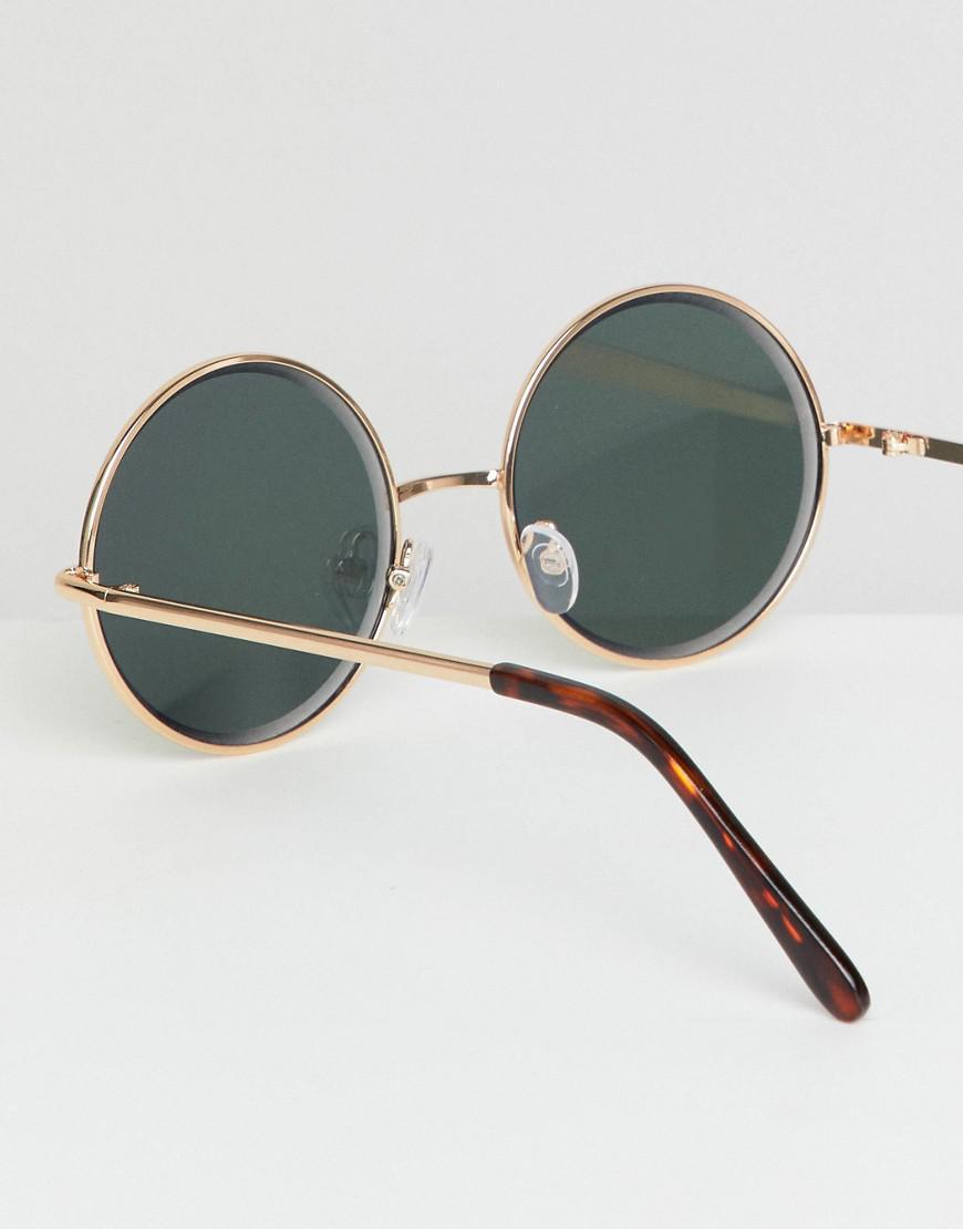 Gold Bezelled Mirrored Lens