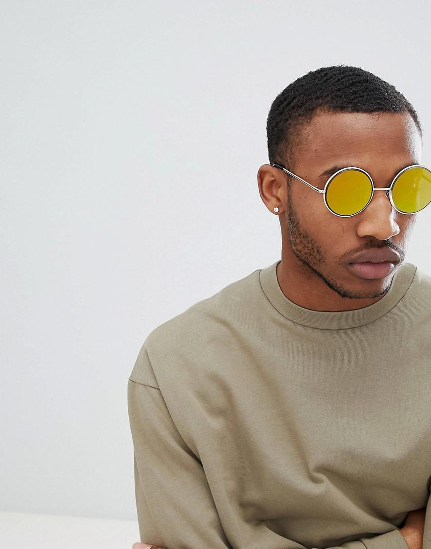 Gold Bezelled Mirrored Lens