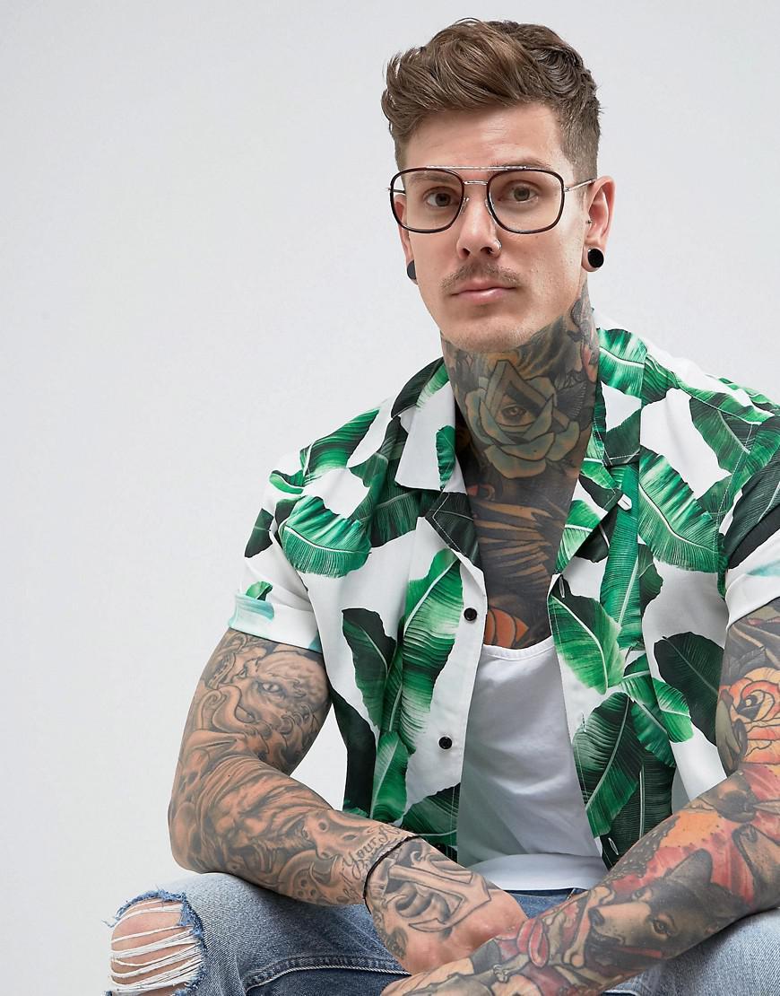 Mens Clear Lens Aviator Glasses