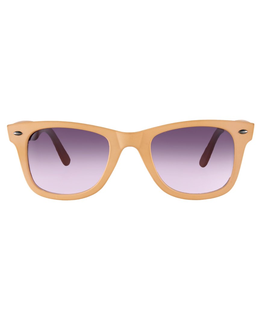 Mens Natural Asos Matte Nude Wayfarer