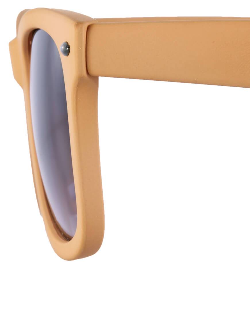 Mens Natural Asos Matte Nude Wayfarer