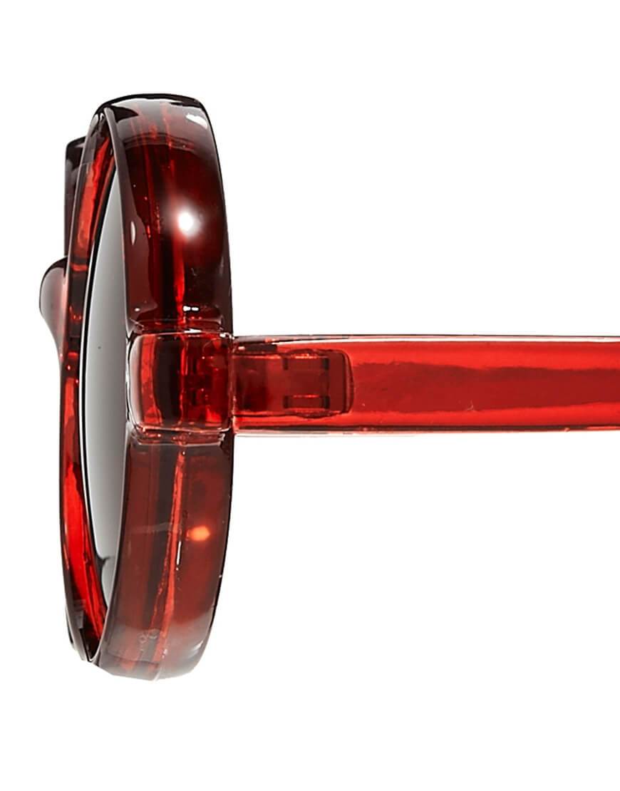 Mens Red Chunky Round